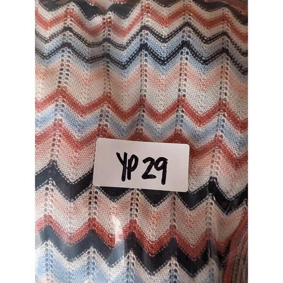 Lascana Boho Wrap Cardigan Chevron Knit Indie Retro 90s Style Multi Print 4/6 - Picture 10 of 10